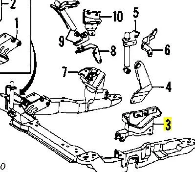 Подушка коробки передач F5DZ6F063D Ford