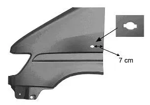 Купити A9016373001 Mercedes Крило переднє ліве