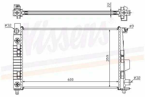Радіатор 62781 Nissens