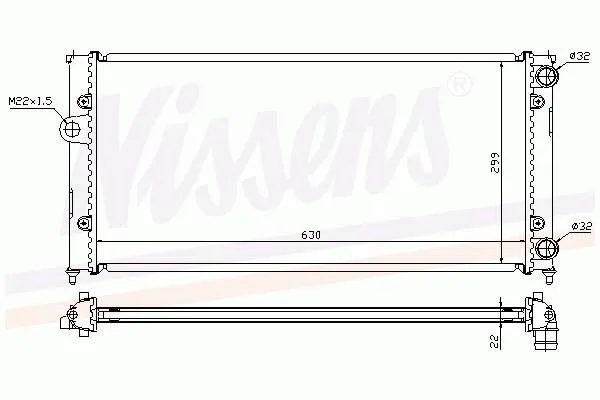 Радіатор 65193A Nissens