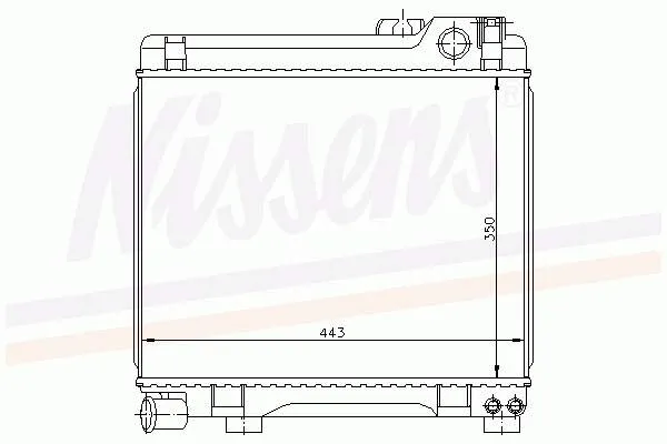Радіатор 60653 Nissens