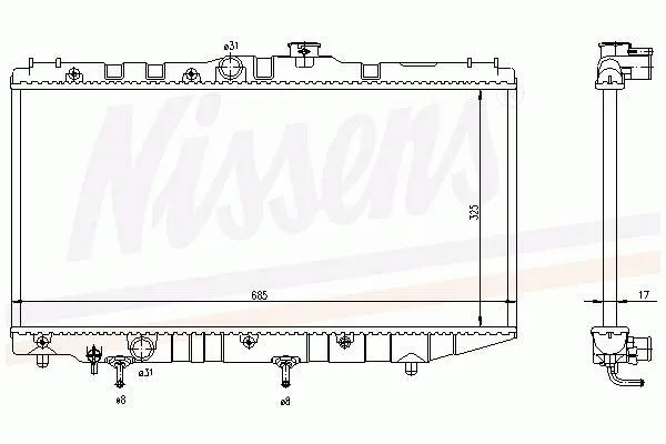 Радіатор 64719 Nissens