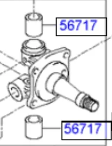 Втулка шкворня 5671745000 Hyundai/Kia