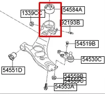 Сайлентблок переднього важеля FRD1315 Caster
