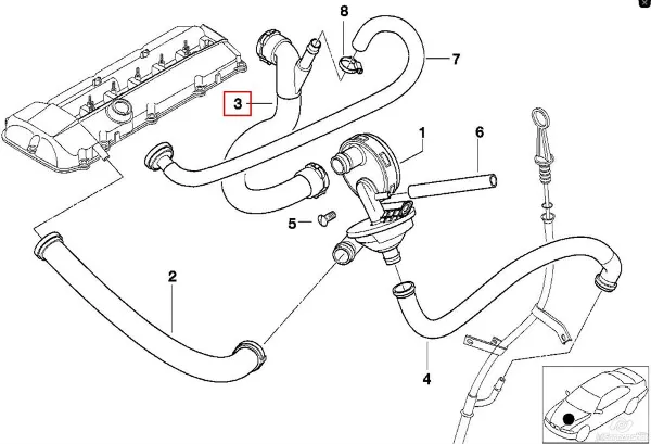Патрубок вентиляції картера 501417755 Hans Pries (Topran)