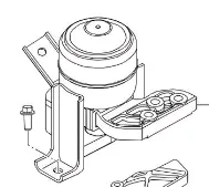 Подушка (опора) двигуна, права T111001310BA Chery