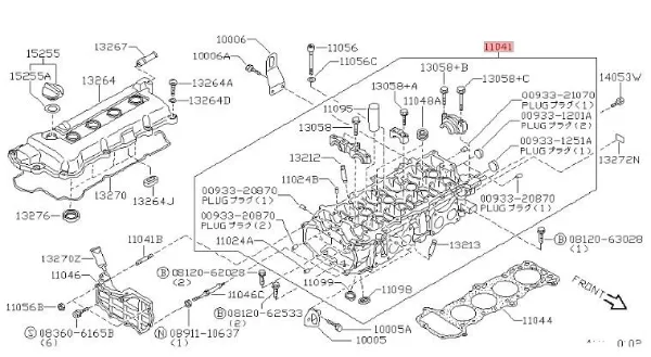 ГБЦ 1104057Y00 Nissan/Infiniti