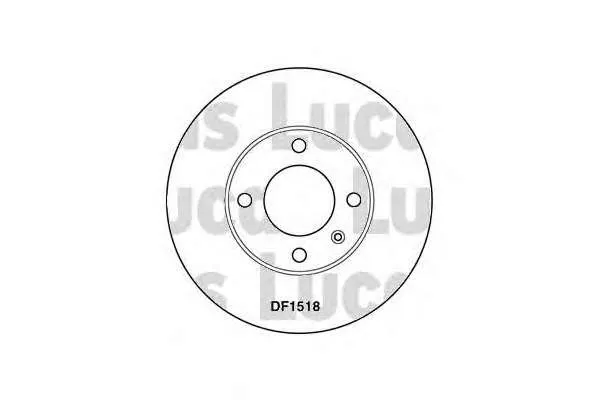 Гальмівні диски передні DF1518 Lucas