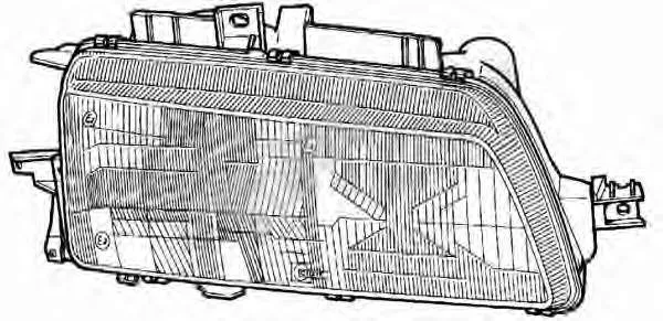 Скло фари правої 621316 Peugeot/Citroen