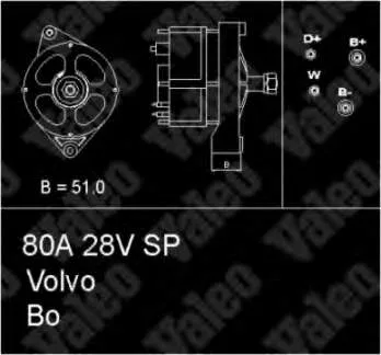 Генератор 436590 VALEO