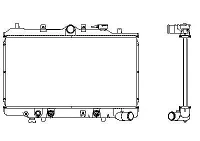Радіатор B31615200 Mazda