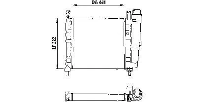 Радіатор 730990 VALEO
