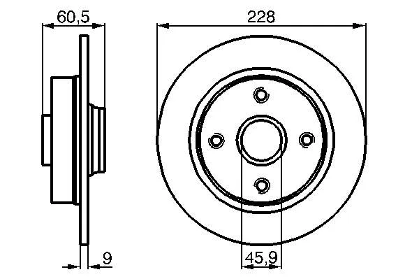 Гальмівні диски 0986478644 Bosch