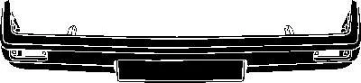 Передній бампер B10350030 Mazda