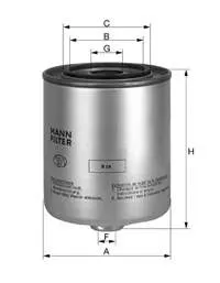 Паливний фільтр WK828 Mann-Filter