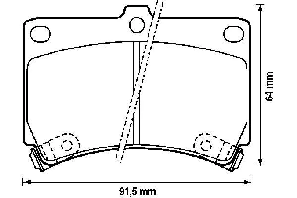 Передні тормозні колодки 572145B Jurid/Bendix