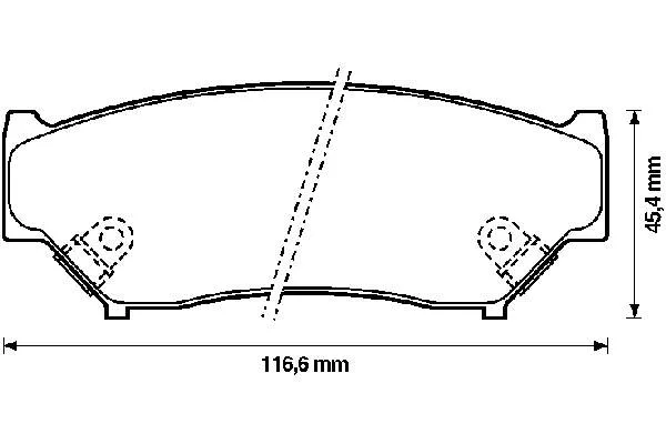 Передні тормозні колодки 572247B Jurid/Bendix