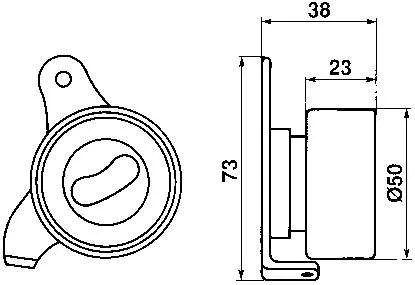 Ролик натягувача ременя ГРМ VKM71200 SKF