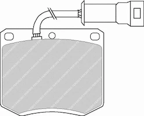 Передні тормозні колодки FDB286 Ferodo