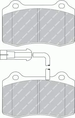 Передні тормозні колодки FDS1348 Ferodo