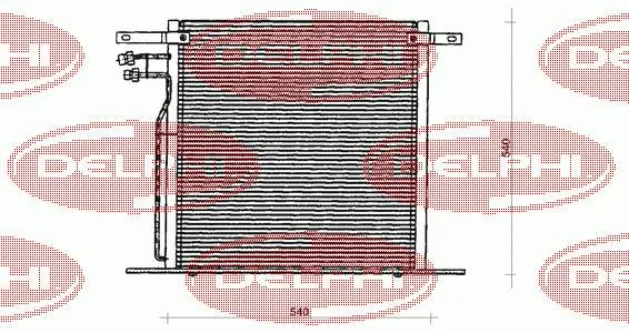 Радіатор кондиціонера TSP0225126 Delphi