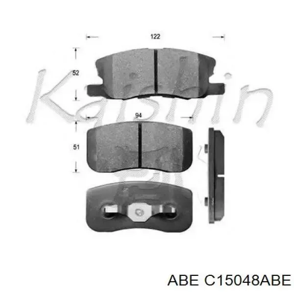 Передні тормозні колодки C15048ABE ABE