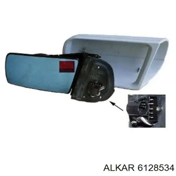 Корпус дзеркала заднього виду, правий A2108104616 Mercedes