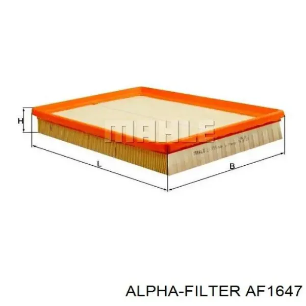 Повітряний фільтр AF1647 Alpha Filter