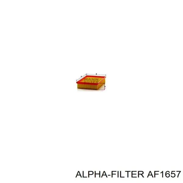Повітряний фільтр AF1657 Alpha Filter