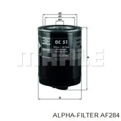 Масляний фільтр AF284 Alpha Filter
