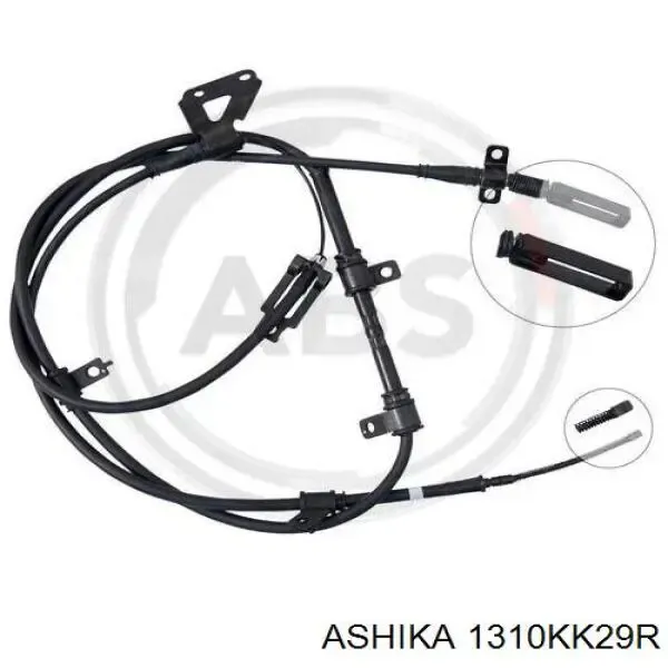 Трос ручного гальма задній, правий PTB268 Parts-Mall