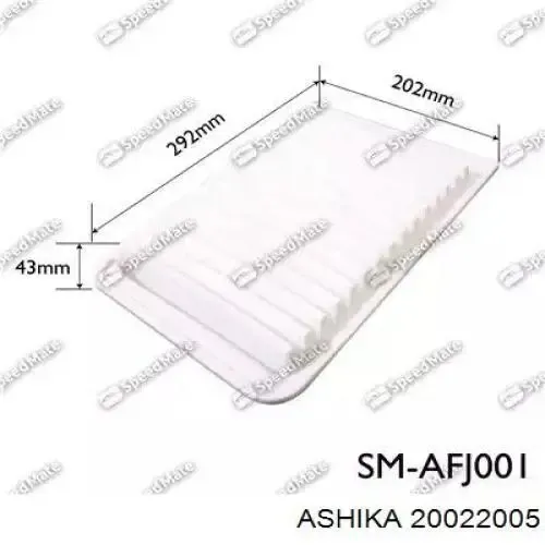 Повітряний фільтр 20022005 Ashika