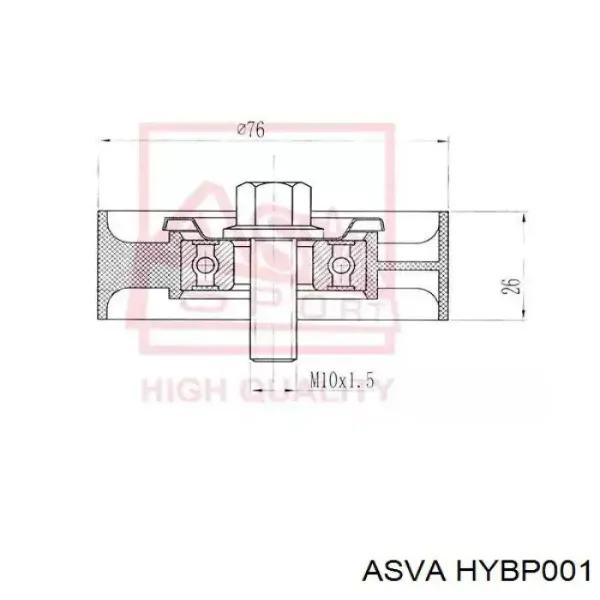 Натягувач приводного ременя HYBP001 Asva