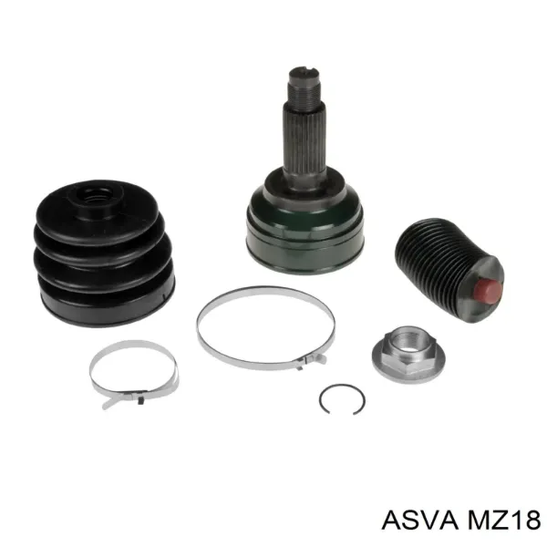 ШРУС зовнішній передній MZ18 Asva