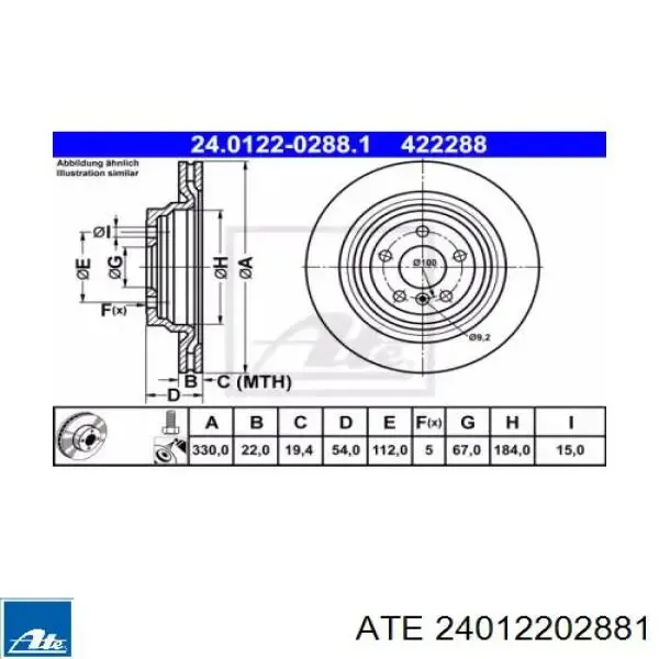 Гальмівні диски 8DD355122561 HELLA-PAGID