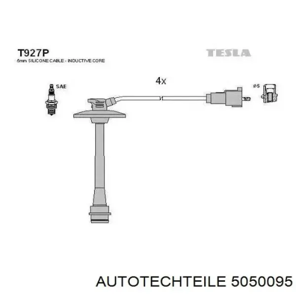 Петля-зачіп (відповідна частина) замка двері передньої 5050095 Autotechteile