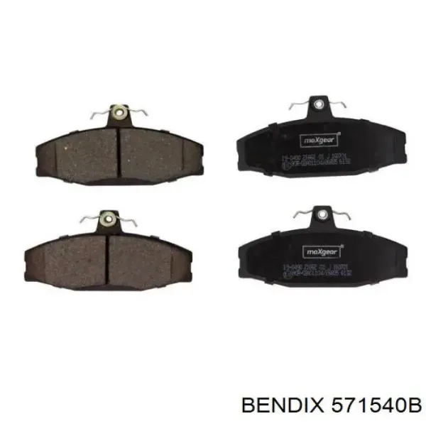 Передні тормозні колодки 571540B Jurid/Bendix