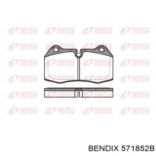 Передні тормозні колодки 571852B Jurid/Bendix