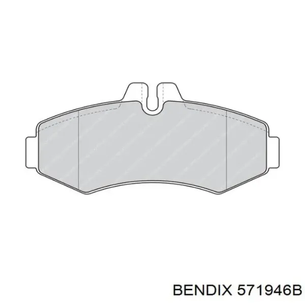 Передні тормозні колодки 571946B Jurid/Bendix