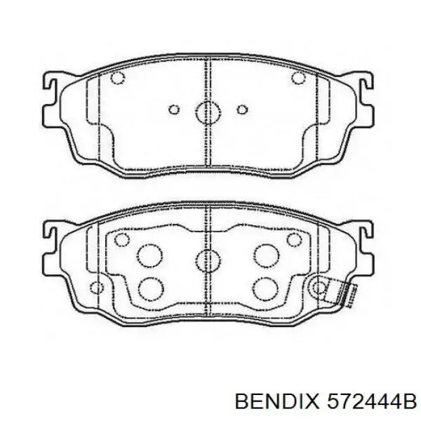 Передні тормозні колодки 572444B Jurid/Bendix