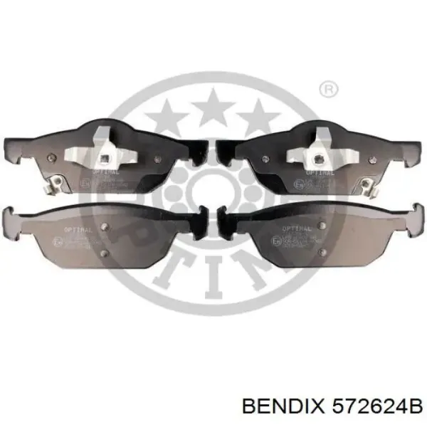 Передні тормозні колодки 572624B Jurid/Bendix