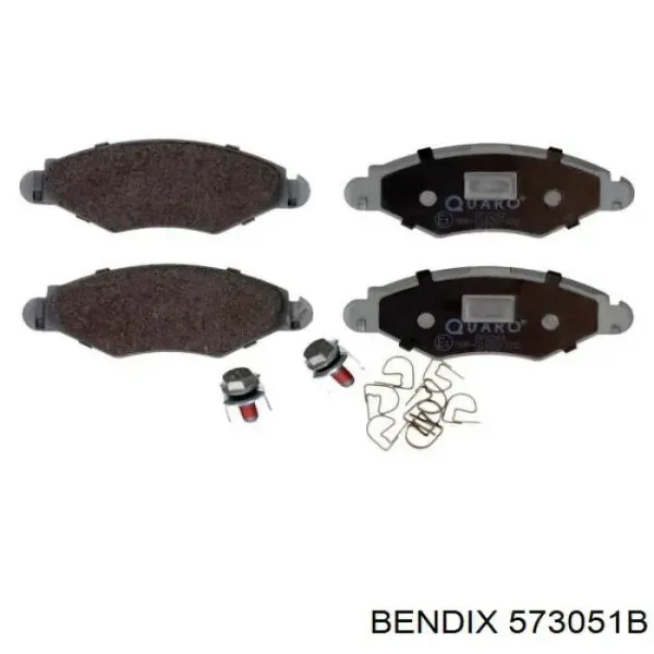 Передні тормозні колодки 573051B Jurid/Bendix