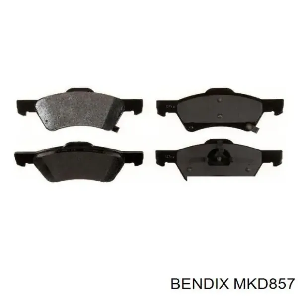 Передні тормозні колодки MKD857 Jurid/Bendix