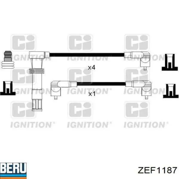 Високовольтні дроти ZEF1187 Beru