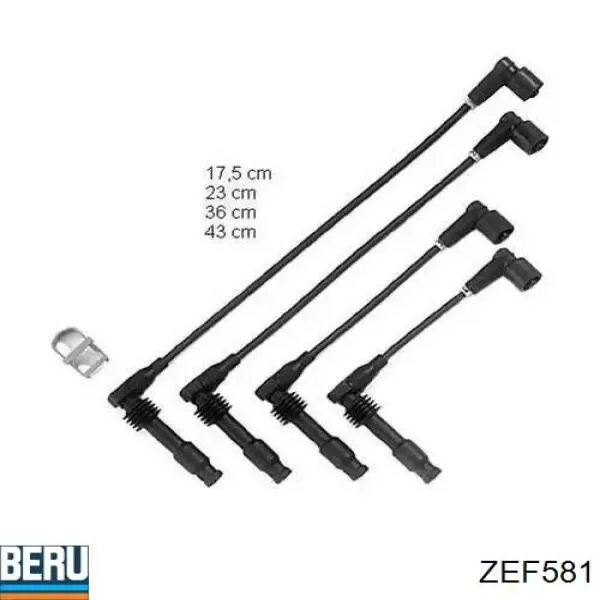 Високовольтні дроти ZEF581 Beru