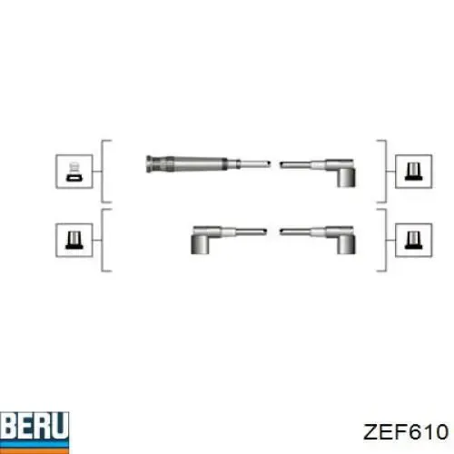 Високовольтні дроти ZEF610 Beru