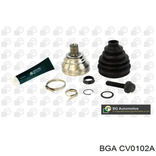 ШРУС зовнішній передній CV0102A BGA
