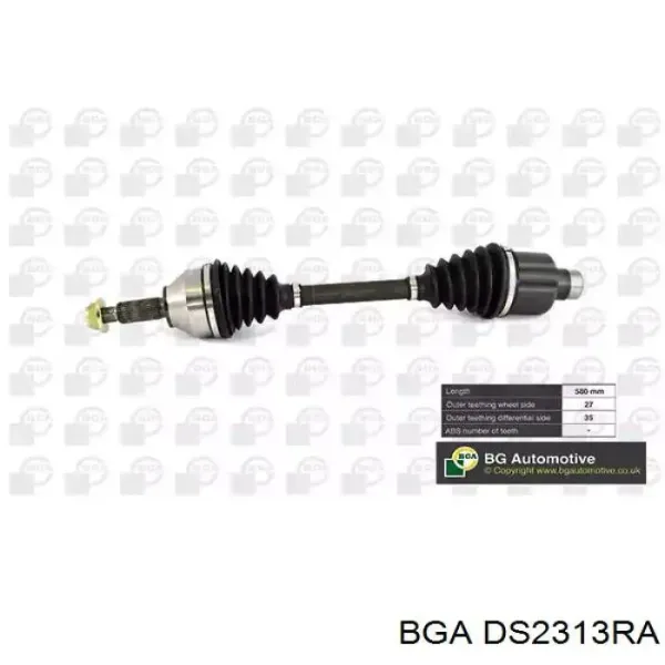 Піввісь права DS2313RA BGA