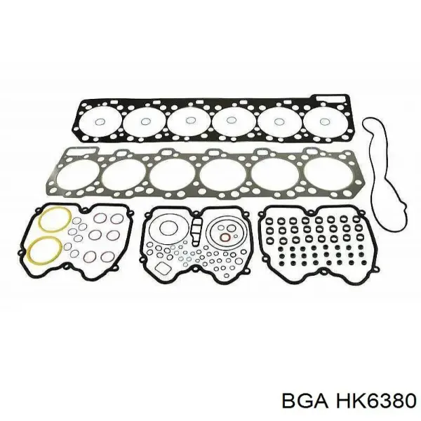 Комплект прокладок двигуна, верхній HK6380 BGA
