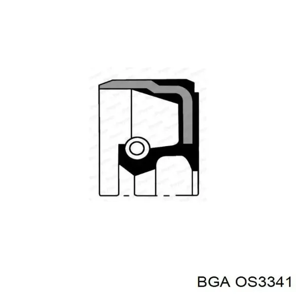 Сальник колінвала задній OS3341 BGA